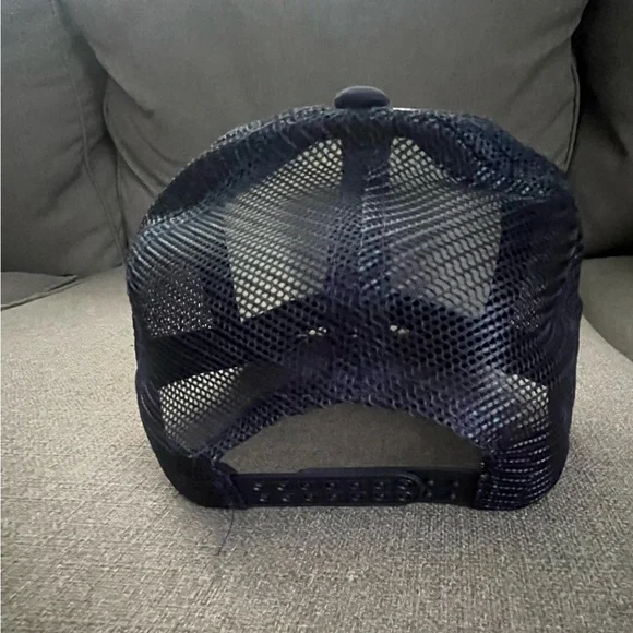 Navy Mesh Trucker Hat with Top Gun Patch - Picture 3 of 4